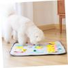Slow Feeder Snuffle Mat Dogs Cats - Interactive Scent Training Toy Stress Relief Puzzle Pad Fleece Fabric Pet Enrichment
