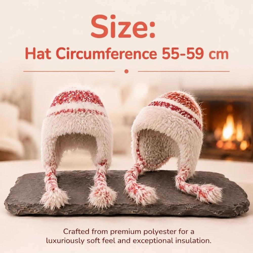 Thickened Winter Hat Warm Beanie Hats Cute Knitted Cap Outdoor