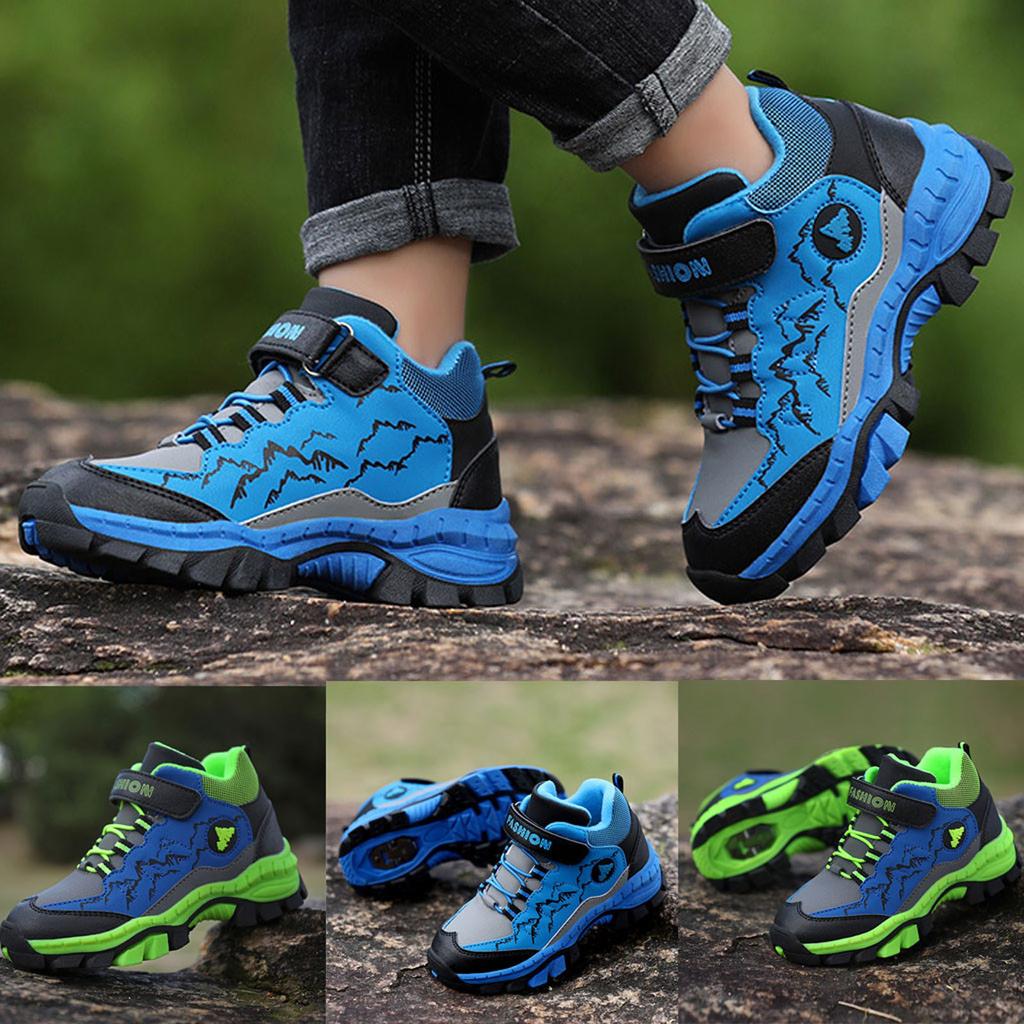 Спортивная обувь на открытом воздухе для мальчиков и больших детей, повседневная нескользящая удобная походная обувь