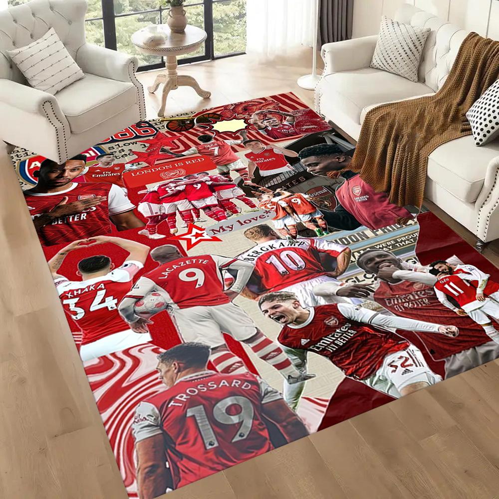 Arsenal Floor Rug Office Rug Design for Playrooms Bedrooms Foyer Decorate room Antislip Carpet Office home decor Perfect Gift for Friends & Family