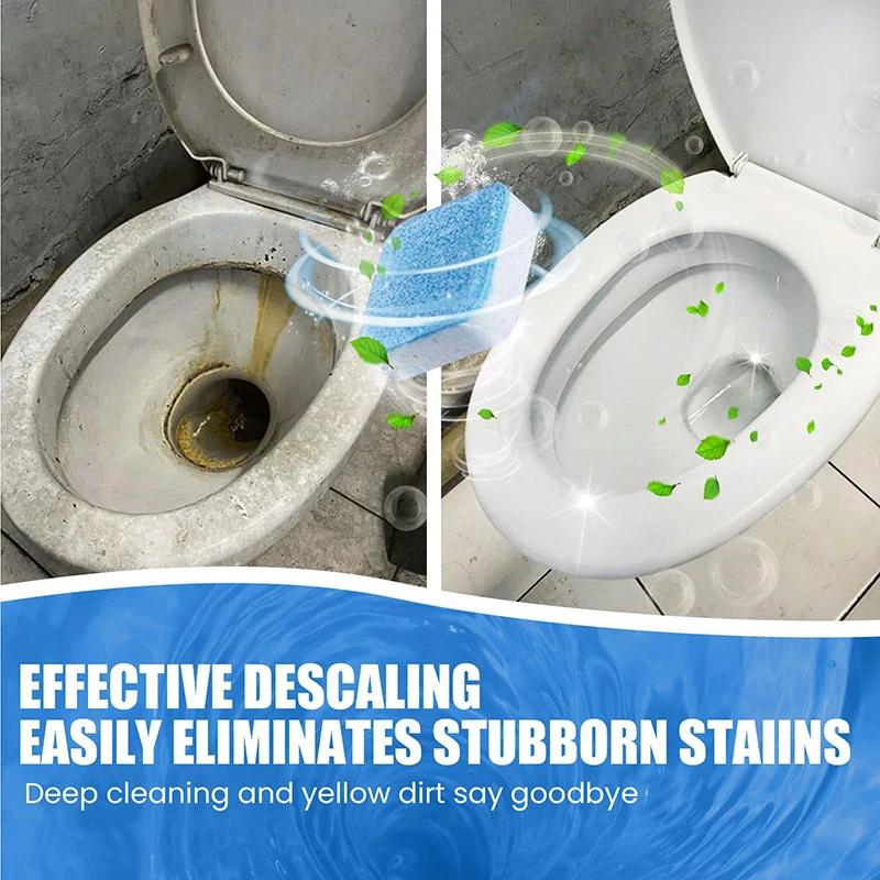 Таблетки для чистки туалета Шипучие таблетки Дезодорирующие и ароматные Эффективная очистка и дезинфекция Для семей 16 шт.