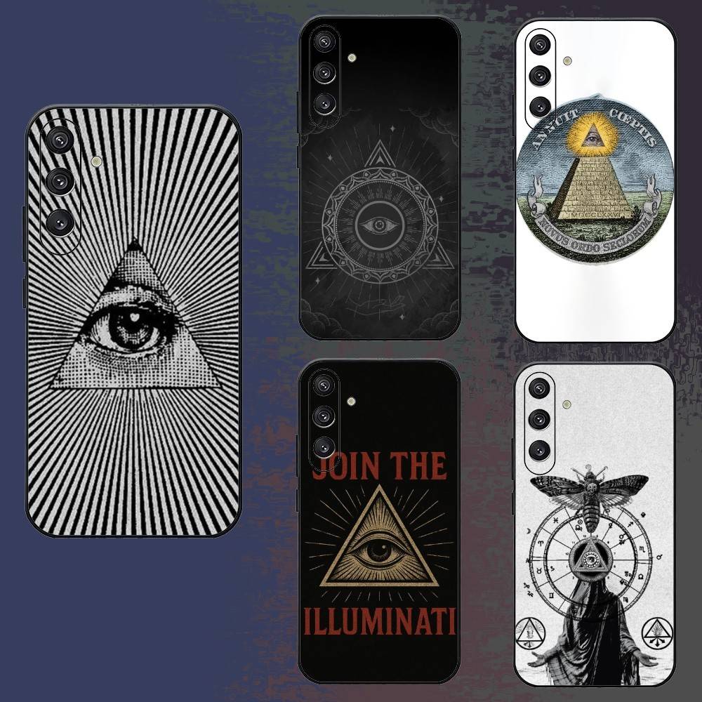 I-Illuminati Phone Case For Samsung Galaxy A73,A72,A71,A70,A52,A51 Others Soft Black Cover