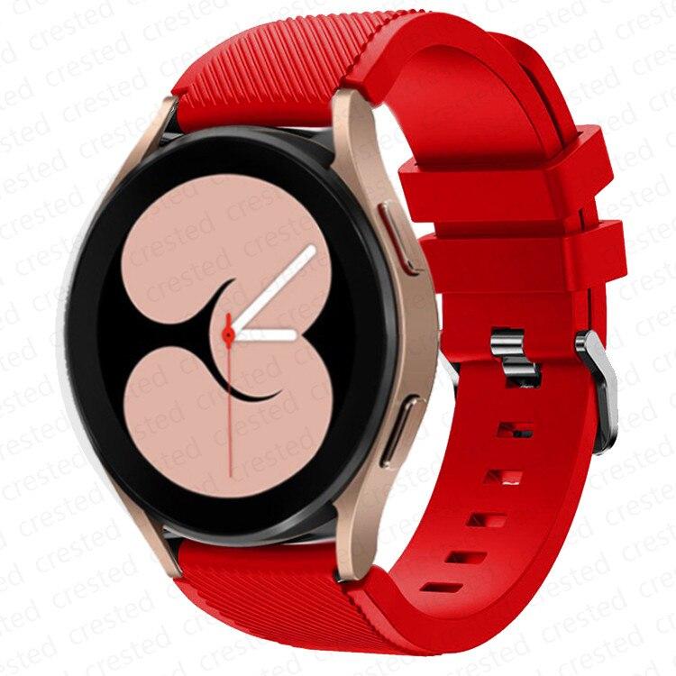 20 мм 22 мм ремешок для Samsung Galaxy Watch 4/Classic/46 мм/42 мм/active 2 Gear s3/S2 силиконовый браслет Huawei GT/2/GT2/3 Pro ремешок
