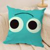 Anime The Bumble Nums Cushion Cover Silky Short Plush DoubleSided Printed Pillow Case for Sofa All Seasons Home Decor Gift
