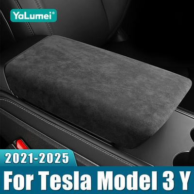 Для Tesla Model Y Model 3 2024 2025 Автомобильный подлокотник Накладка на ящик подлокотника Антигрязевая накладка Аксессуары