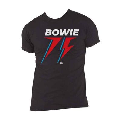 David Bowie Хлопковая футболка унисекс для взрослых с логотипом 75th
