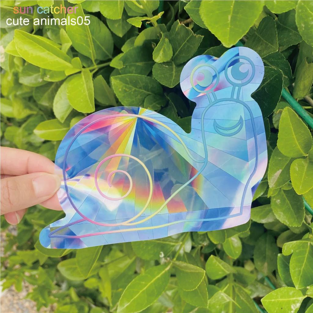 Красочная наклейка на окно, Ловец Солнца, радужная призма, бабочка, статическая стеклянная наклейка, ПВХ, противоударное стекло, домашний декор