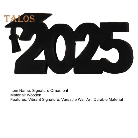 Выпускной 2025 года, фирменное украшение, устойчивая выпускная деревянная панель, поделки, настенное искусство, персонализированный логотип, реквизит