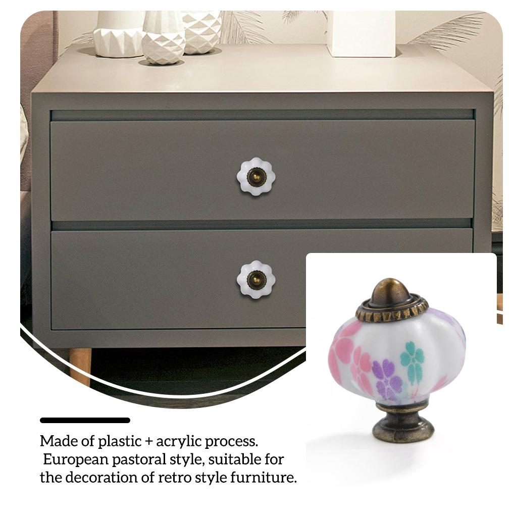 Дверная ручка Винтажный обувной шкаф Комод Ручка для ящика Мебельная деталь для спальни ванной комнаты Домашняя фермерская декорация