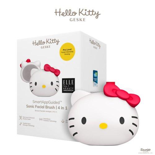 [Geske] Sanrio Hello Kitty 4-в-1 Вибрирующая щетка для очищения лица и микропор (HK000009ST01)