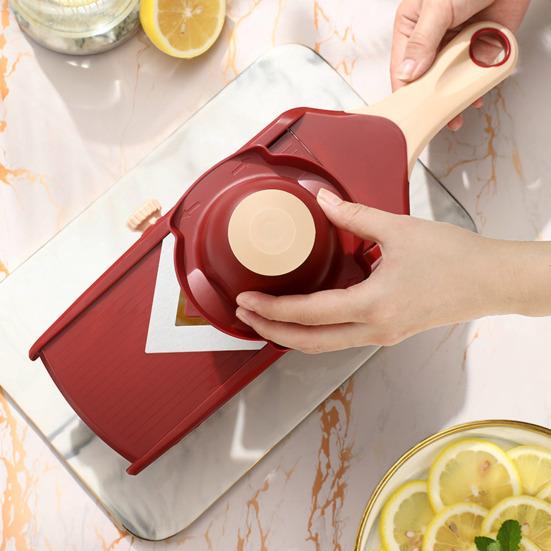 Citrus Slicer Stainless Steel Blade Lemon Orange Cutter Non-Slip Vegetable Mandoline Slicer Kitchen Gadgets