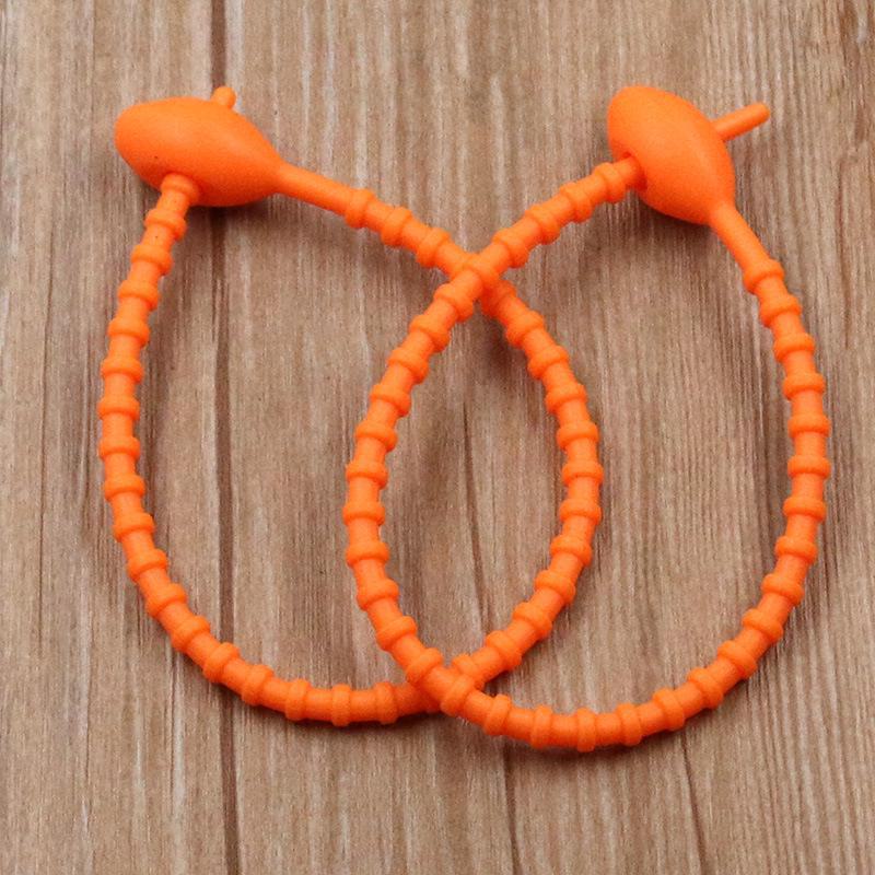 13-цветный силиконовый многоразовый шнур-закрутка и стяжка-хомут с овальной головкой