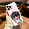 Эстетичный Смешной Чехол для Телефона с Давидом и Моной Лизой Для iPhone17,16,15,14,13,12,11 ,Pro Max, Plus Мягкий Силиконовый Прозрачный Чехол
