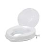 Raised Toilet Seat with Lid 300 Lbs Heavy Duty Elevated Toilet Seat with Tightening Clamps Raised