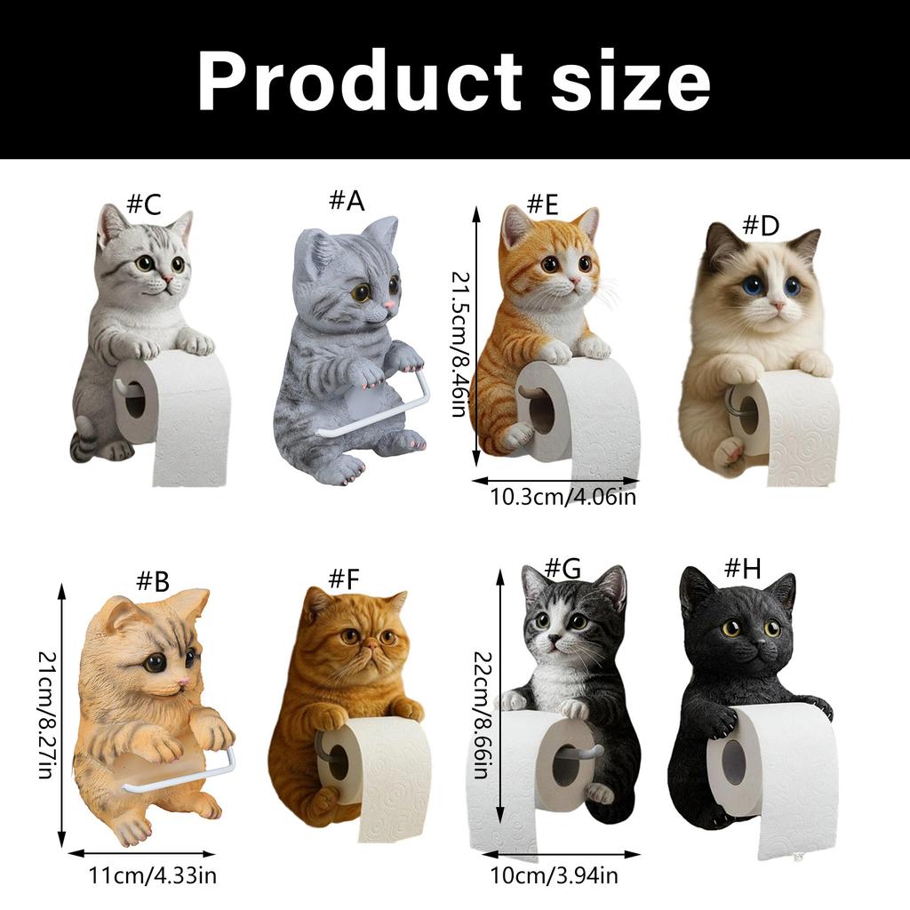 Милый тематический диспенсер для рулона туалетной бумаги для ванной комнаты, настенный, для хранения, из полимерного материала, компактный, экономящий место, домашний декор