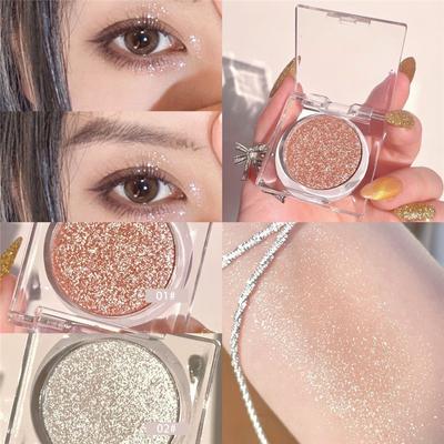 Блестящий набор для контуринга Набор для теней для век Pearl Fairy Glitter Картофельное пюре с тонким мерцанием Осветляющий водонепроницаемый стойкий студенческий макияж