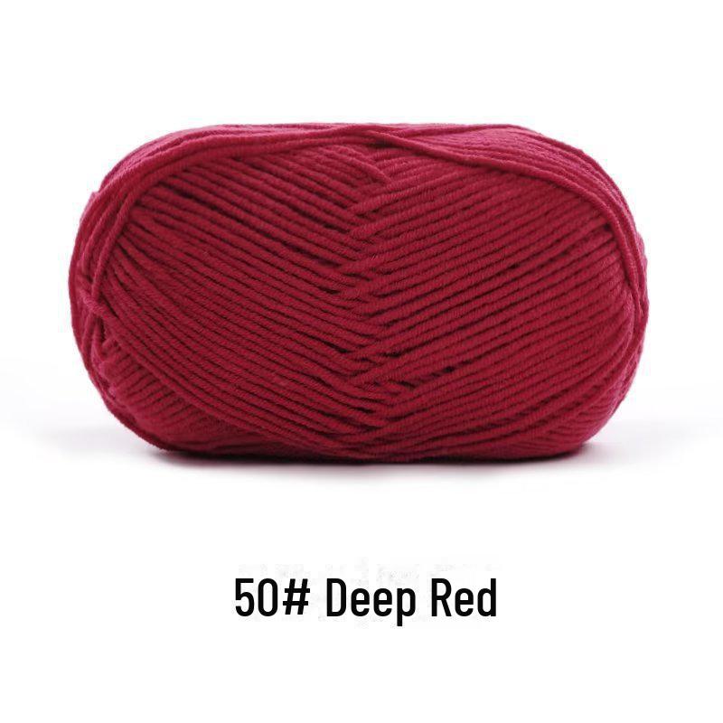 4-х ниточная пряжа из гребенного хлопка для кукол ручной работы, 40 г молочного хлопка, набор материалов для кукол своими руками