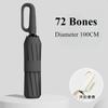 Strong Windproof Automatic Umbrella Buckle Handle 72 Bone Sunshade Large Uv Protection Folding Men's Rain Umbrellas for Women