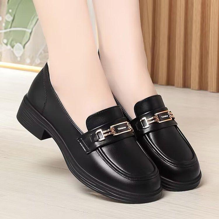 Autumn soft leather soft sole single shoes comfortable British leather shoes new