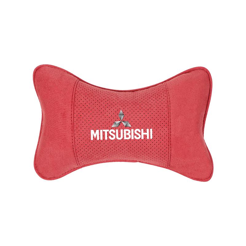 Car Suede Headrest Breathable Memory Foam Neck Pillow For Mitsubishi Colt I200 Space Delica Triton Ralliart Star Mirage Montero