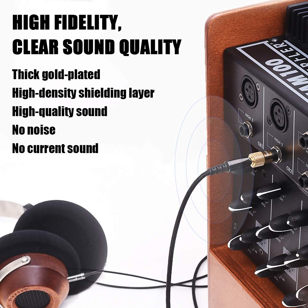 Переходник для наушников, стерео мини-штекер, переходник, женский-мужской для наушников, электронный 6,35 мм, 3,5 мм, усилитель, пианино, наушники,