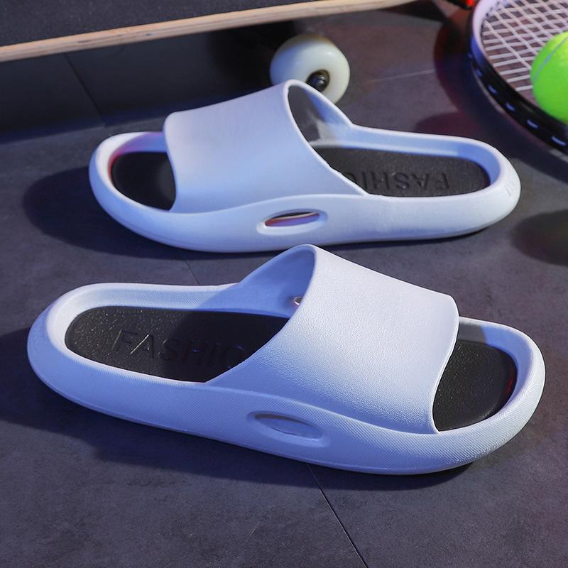 New Men's Cartoon Slippers: Summer Soft Bottom, Trendy Outdoor Wear, and Bathroom Sandals for Couples