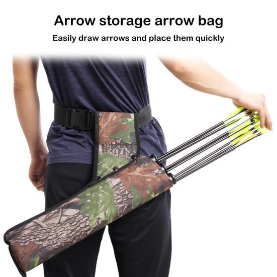 Oxford Cloth Quiver Adjustable Archery Bag Durable Three-tube Design Arrow Holder Sports Accessories