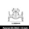 Langsaizebo Stainless Steel Flange Swing Check Valve
