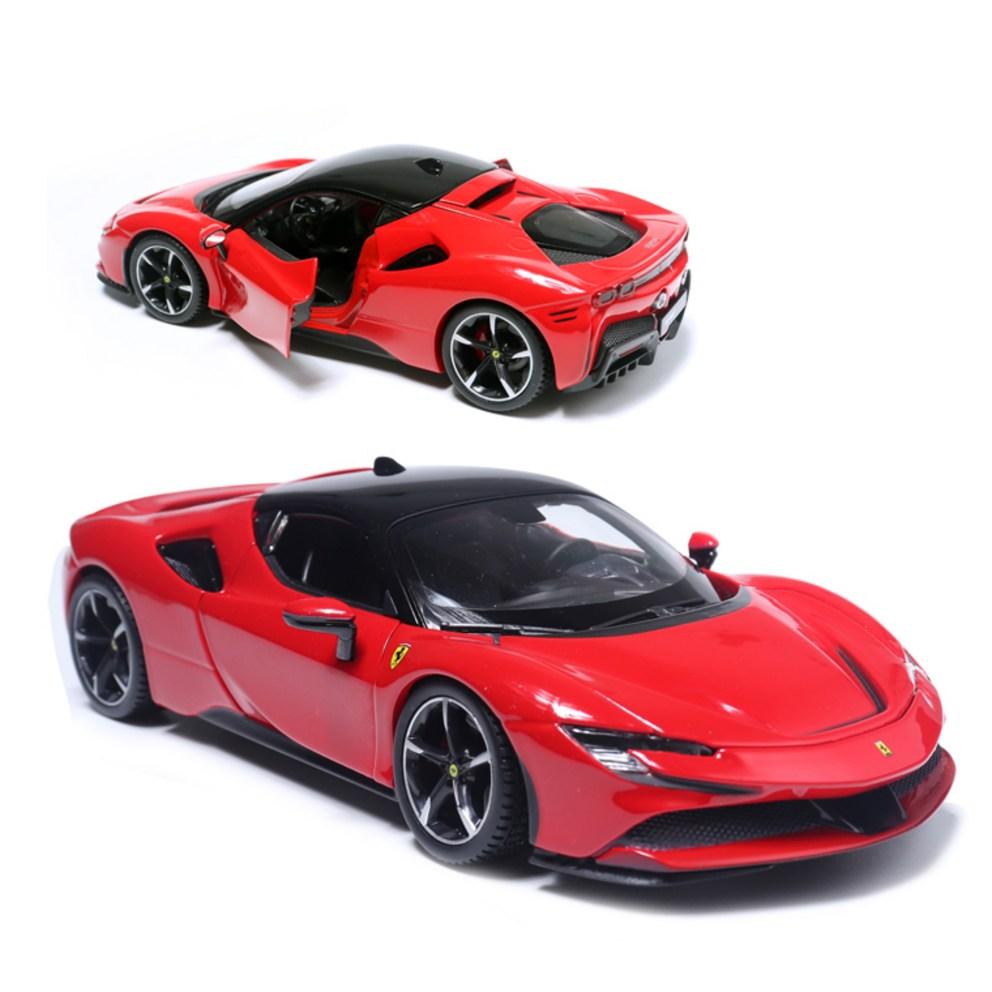 Ббураго 1:Модель автомобиля Ferrari SF90 Stradale, масштаб 1:24, красная