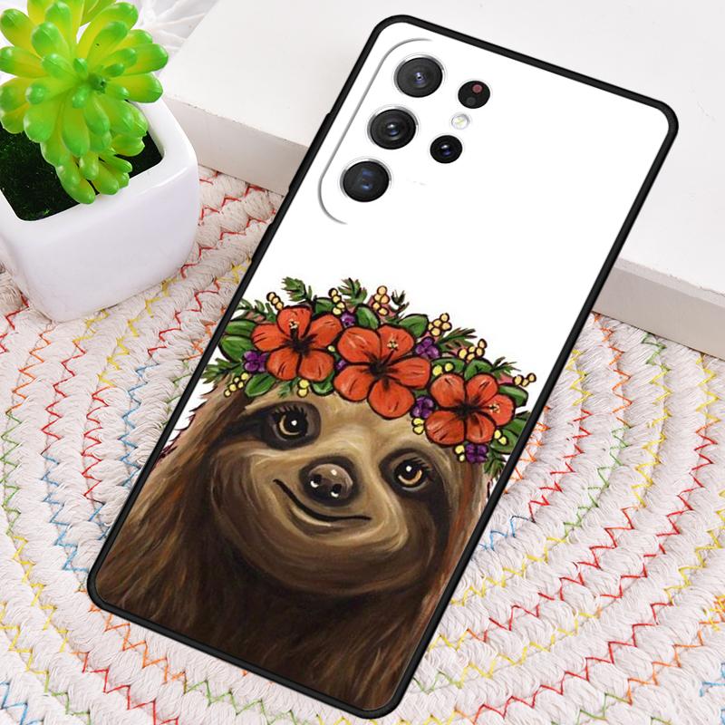 Милый ленивец Животное мягкий чехол для телефона для Samsung Galaxy note 10 pro S26 Ultra S23 S24 FE S25 S21 S22 PLUS противоударный чехол