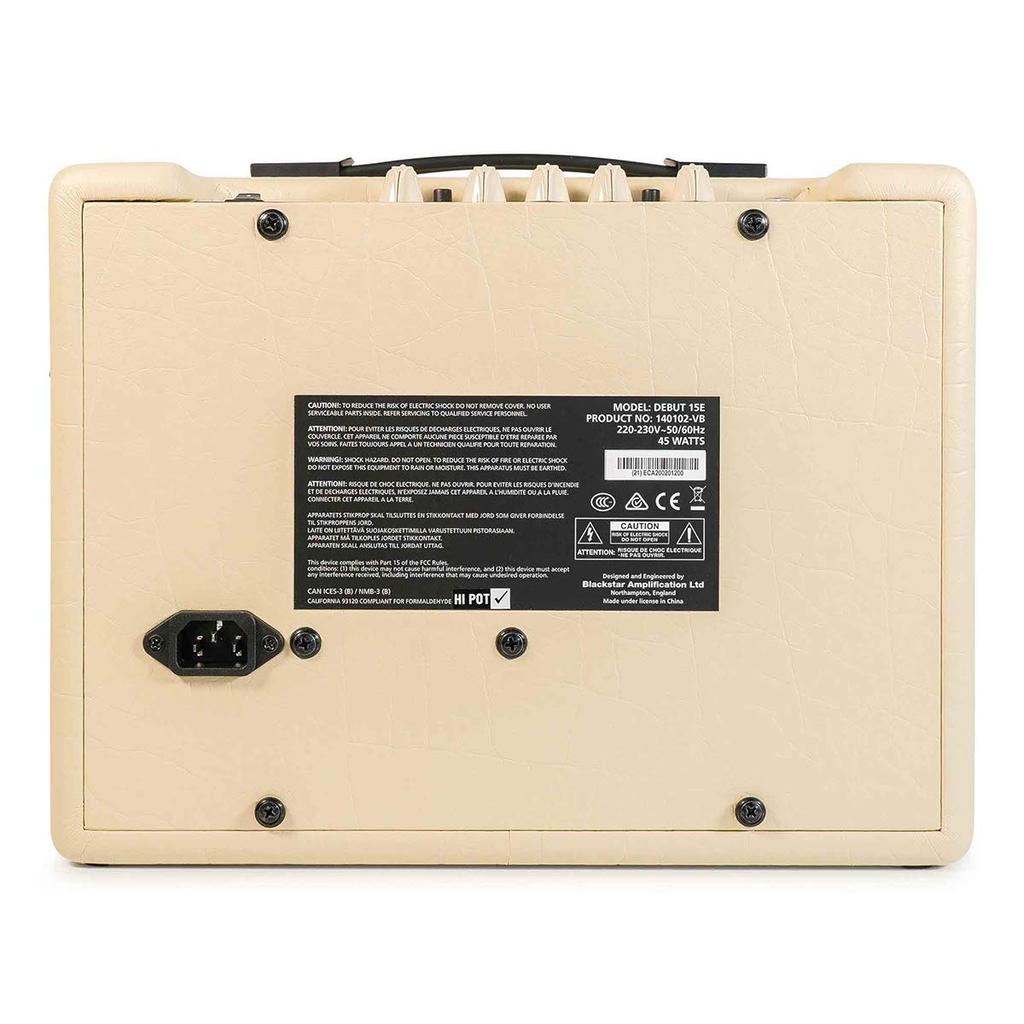 Blackstar Гитарный усилитель DEBUT 15E Эффект эха на ленте Чистый/Овердрайв/Линейный вход/Выход на наушники/Встроенный