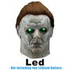 New Horror Michael Myers LED Halloween Kills Mask Cosplay Scary Killer Full Face Latex Helmet Halloween Party Costume Prop