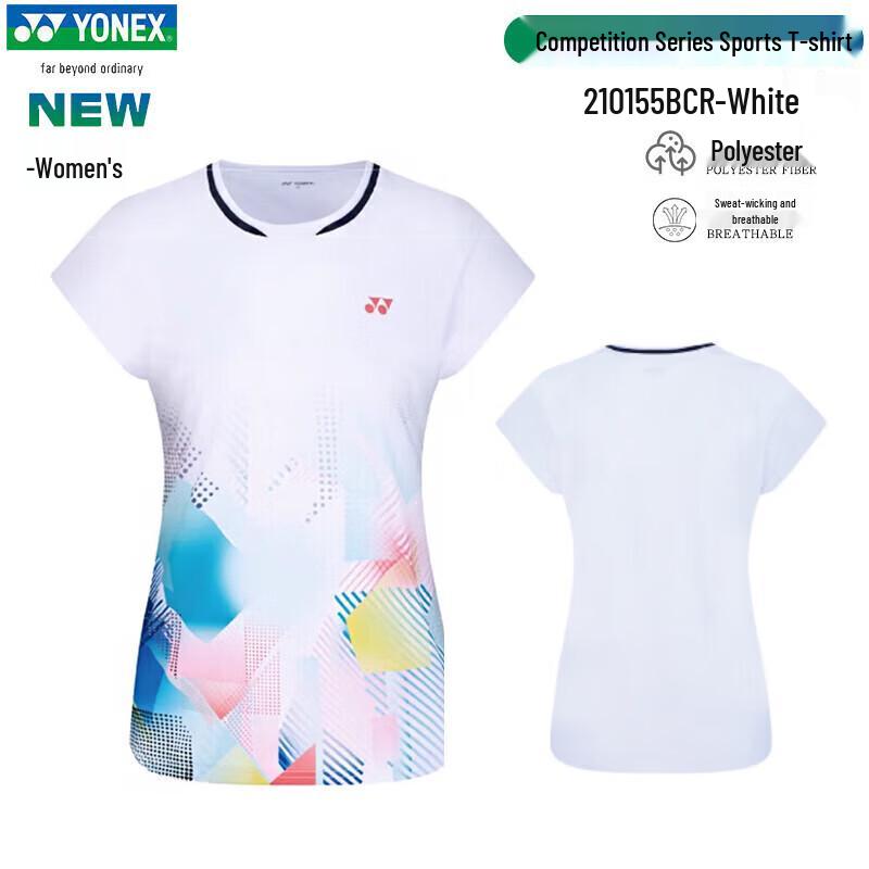 YONEX Women's Breathable Quick-Dry Badminton Short Sleeve T-Shirt