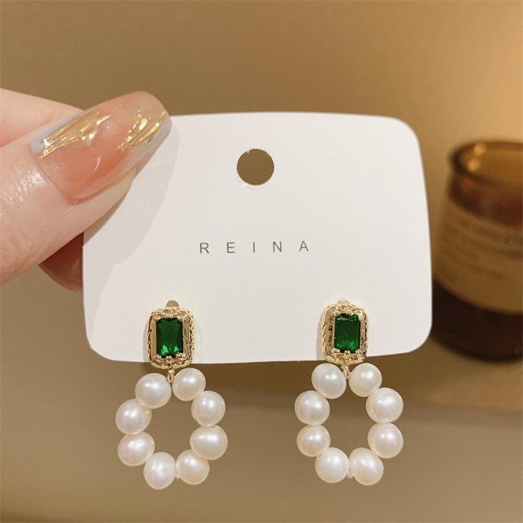 Серьги-гвоздики Green Flower Temperament Same, Серьги-гвоздики, Фабрика сережек