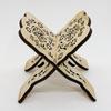 Muslim Book Holder Exquisite Engraving Beautiful Polished Wooden Folding Book Stand for Offices Living Rooms Type 1