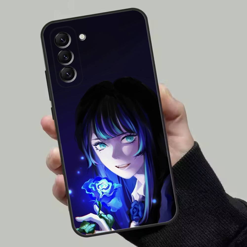 Чехол для телефона Ado Kyogen X Uta для Samsung Galaxy A13, A21s, A22, A31, A32, A52, A53, A71, A80, Мягкий черный корпус