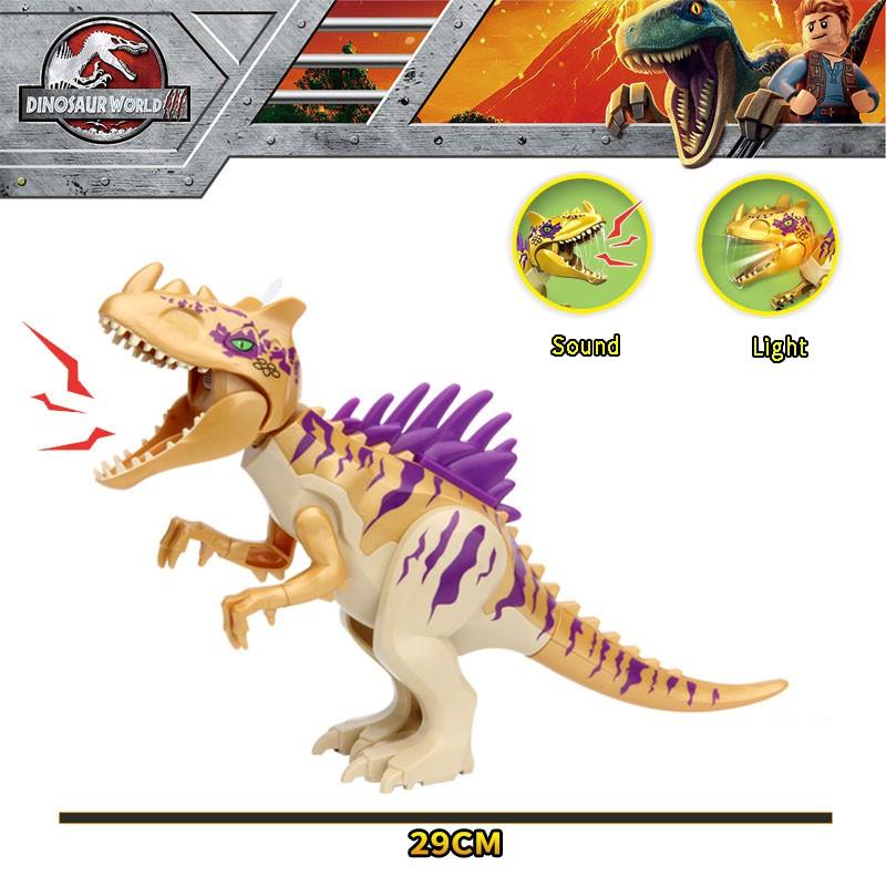 New Style Compatible Dinosaur Big Brachiosaurus Spinosaurus Pterosaur Figure Building Blocks 28*17CM Jurassic Assembled Educational Toy Gift