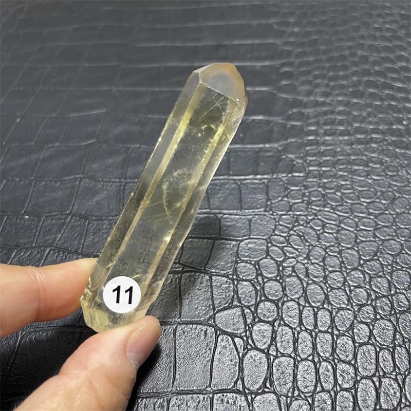 Hot for sale!Natural yellow crystal wand point crystal smoky topaz point reiki healing as a gift