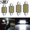 2 шт. C5W COB LED C10W автомобиль 31 мм 36 мм 39 мм 41 мм Canbus гирлянды лампы для чтения лампа для чтения авто интерьерный купол номерной знак автомобиля лампа на двери багажника 6500K белый