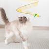 Cat Tunnel Toy Foldable Interactive Self Play Cat Hunting Spiral Tunnel Toy with Plush And Feather Toys for Indoor Cats