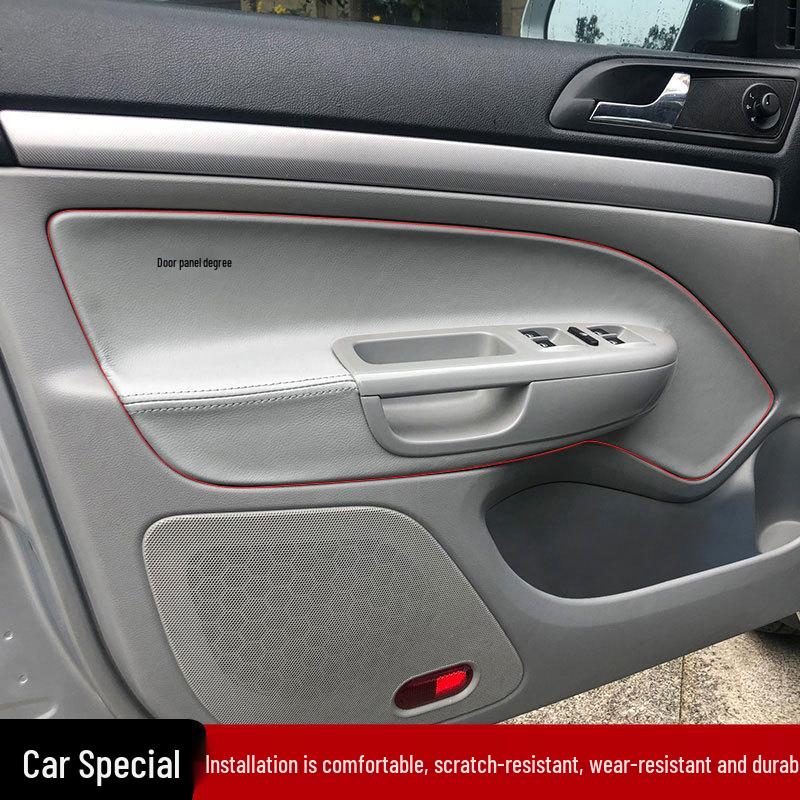 Кожаная накладка на дверную панель для Skoda Octavia (2007-2014) - Модификация подлокотника салона