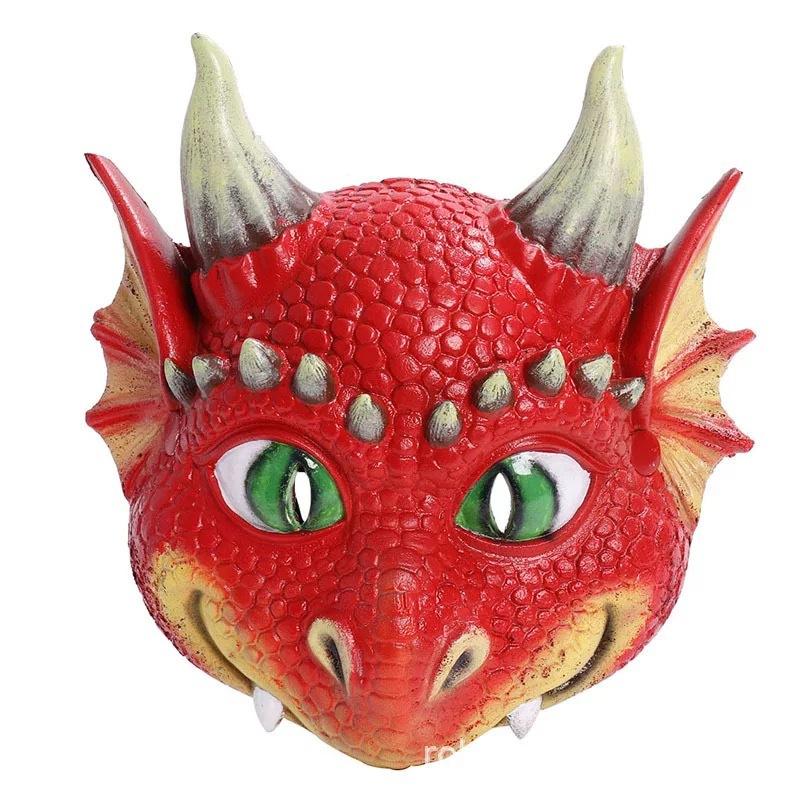 Halloween New Children'S Dinosaur Wing Cosplay Outfit Party Cool Dinosaur Mask Wing Two-Piece Set