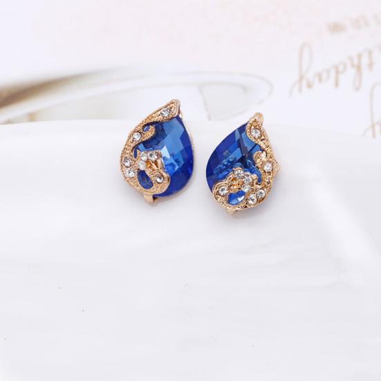 Женский комплект ювелирных изделий, блестящие капли воды в форме горного хрусталя, ожерелье, серьги, кольцо, подарок