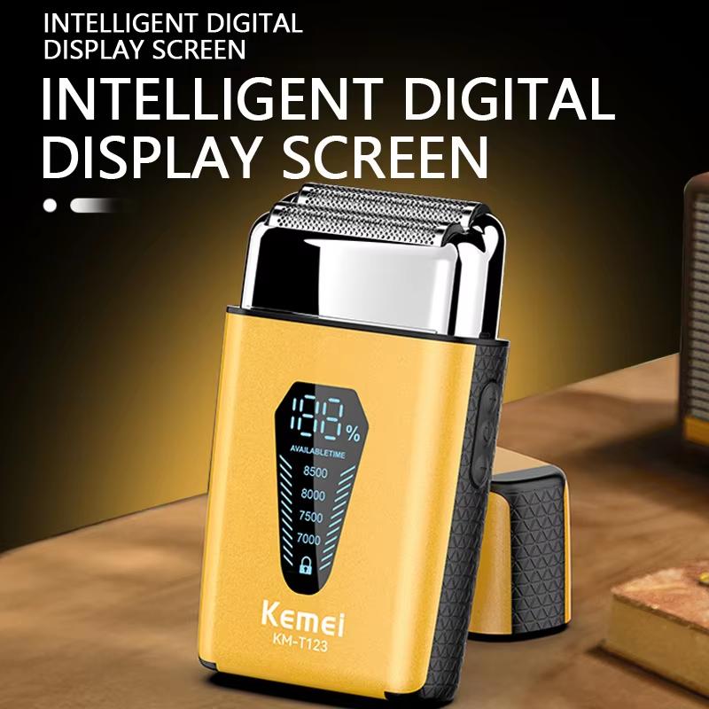 Kemei Original Electric Shaver Rechargeable Powerful Floating Razor Balds Head Shaving Machine for Men KM-T123