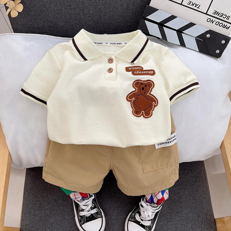 Baby Boy Clothes Set T-shirt Shorts Kids Boy Summer Clothing Set Cute Cartoon Baby Boy Outfit Set Infant Toddler Tee Shirt Pants