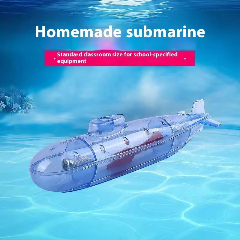 DIY Креативная модель подводной лодки/корабля Монтессори Образовательная головоломка Обучение Дети Собирают Эксперимент с атмосферным давлением