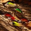 HENGJIA 1pcs Mini Laser Crankbait Fish Hook Trout Bass Pike Fishing Lure Wobbler Accessories