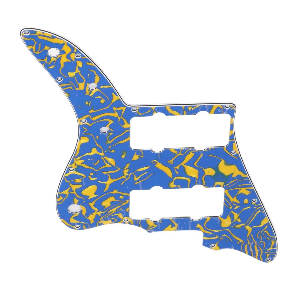 Blue Yellow Electric Guitar Pickguard Fashionable Wear Proof Scratch Resistant Guitar Pickguard Replacement