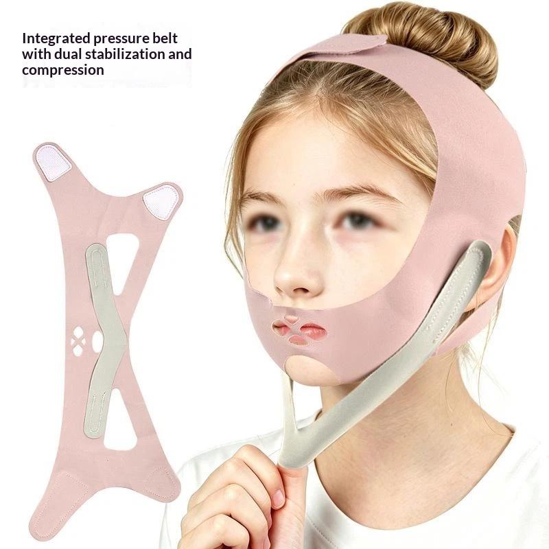 Anti Snoring Chin Strap Soft Skin-Friendly Sleep Belt Breathable Non-Slip Chin Support for Men Women Daily Sleep