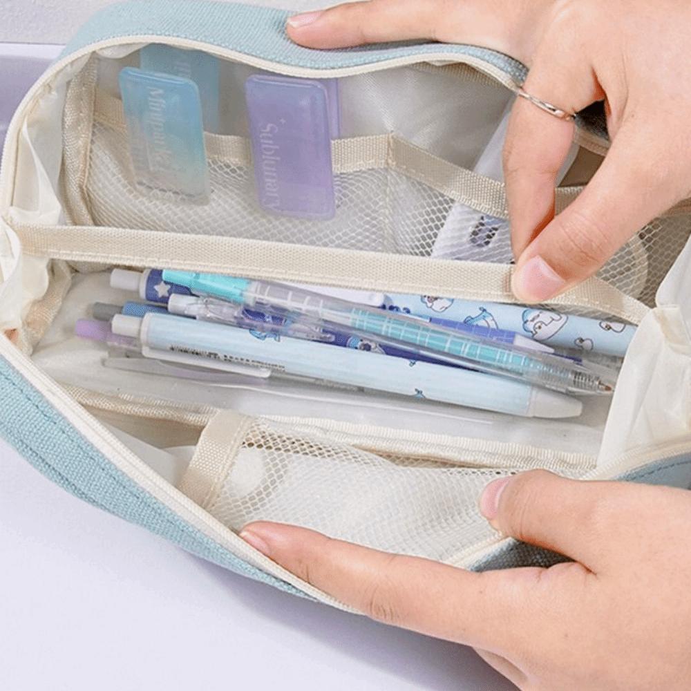 Cosmetic Pouch Pencil Bag Large Capacity Storage Bag Simple Stationery Bag Stationery